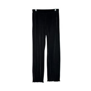 Rachel Zoe black slinky wide legs pull on pants size Medium